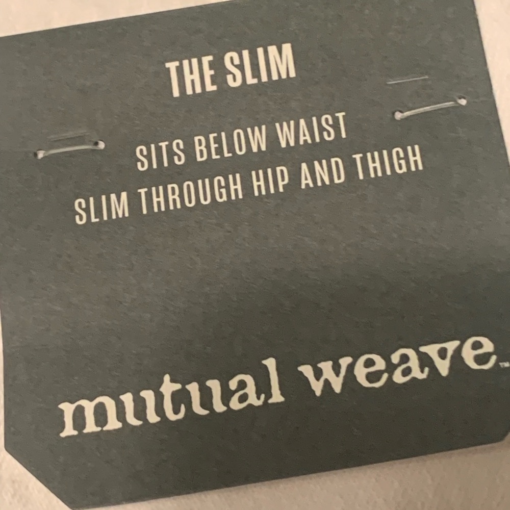 Mutual Weave: Pants Slim 33 X 30: Sits Just Below The Waist & Slim Hip & Thighs - Picture 5 of 10
